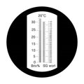 Refraktometer 0-32% Brix + 1.000-1.130 merná hmotnosť s ATC