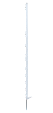 Sloupek pro elektrické ohradníky 140 cm - bíly 10 kusů