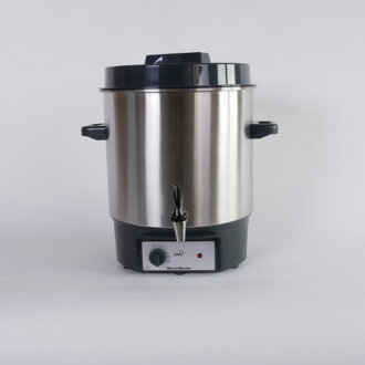 Pasterizační hrnec o objemu 27l z nerezové oceli s kohoutkem a termostatem 30-100°