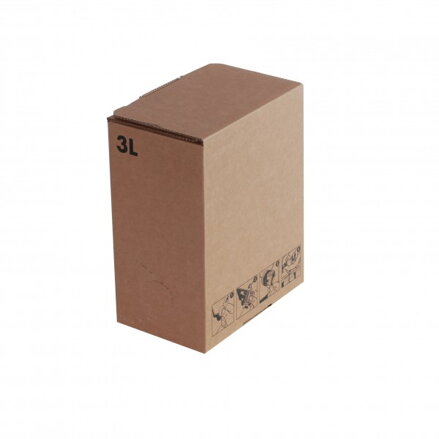 Box -  karton 3l, hnědý - 1ks