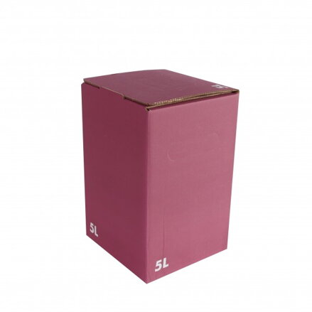 Box - karton 5l, vínově červený - 1ks