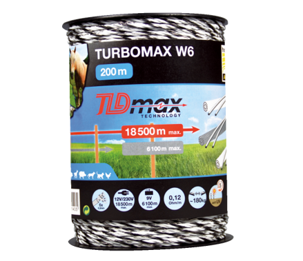 Vodivé lanko TURBOMAX W6 TLD- 1000 m