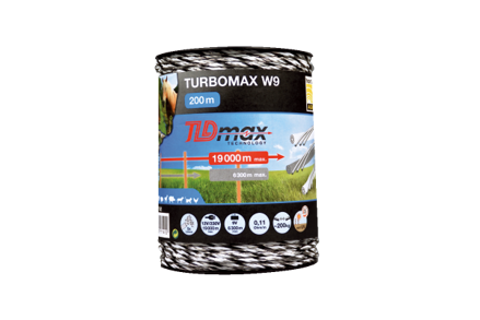 Vodivé lanko TURBOMAX W9 TLD- 400 m