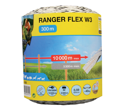 Vodivá šnúra RANGER FLEX W3, 3mm/ 300m