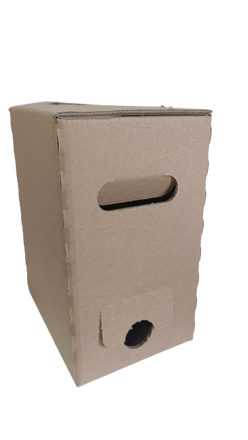 Box -  karton 3l, hnědý - 1ks