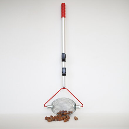 Sběrač lískových ořechů - teleskopická tyč