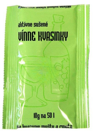 Kvasinky vínne 10g/50l Nat