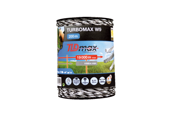 Vodivé lanko TURBOMAX W9 TLD- 1000 m