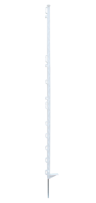 Sloupek pro elektrické ohradníky 140 cm - bíly 10 kusů